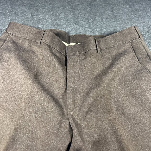 Vintage Levi Strauss Action Slacks Pants Mens 34x30 Brown Dacron Made USA 70s - Picture 12 of 12